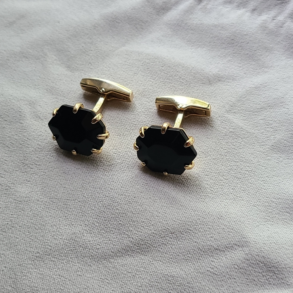 Kendra Scott VGUC Custom Set of Men's Morgan Cufflinks in Gold